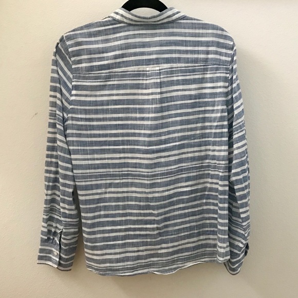 JCREW Factory blue striped gauze boy shirt - Picture 4 of 4